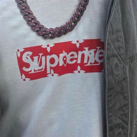 supreme lv shoes fake|is a supreme shirt real.